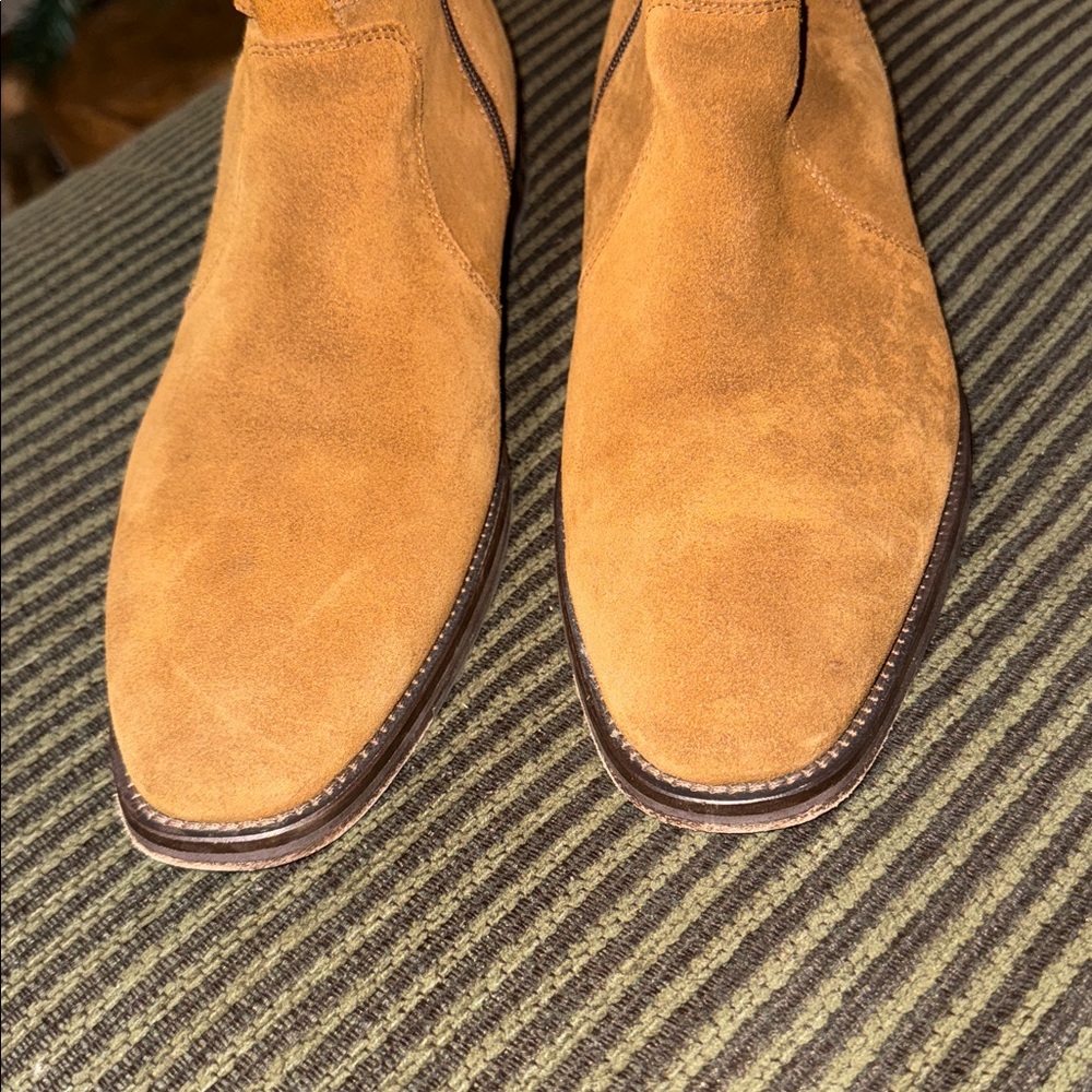 Johnston & Murphy mens suede zip up boots sz 11 - Picture 3 of 4